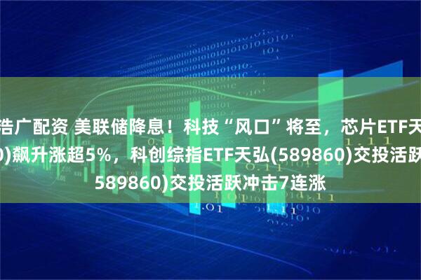 浩广配资 美联储降息！科技“风口”将至，芯片ETF天弘(159310)飙升涨超5%，科创综指ETF天弘(589860)交投活跃冲击7连涨