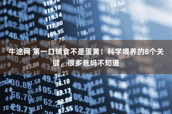 牛途网 第一口辅食不是蛋黄！科学喂养的8个关键，很多爸妈不知道