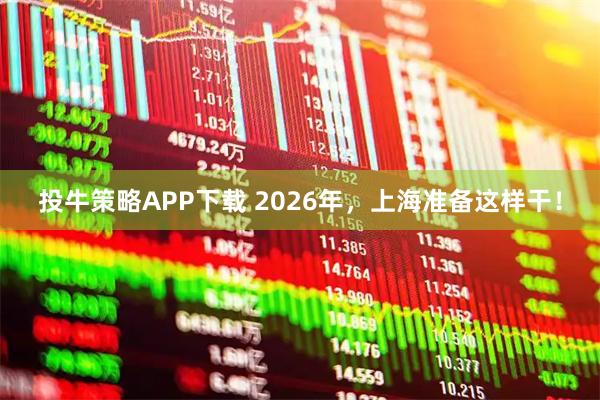 投牛策略APP下载 2026年，上海准备这样干！